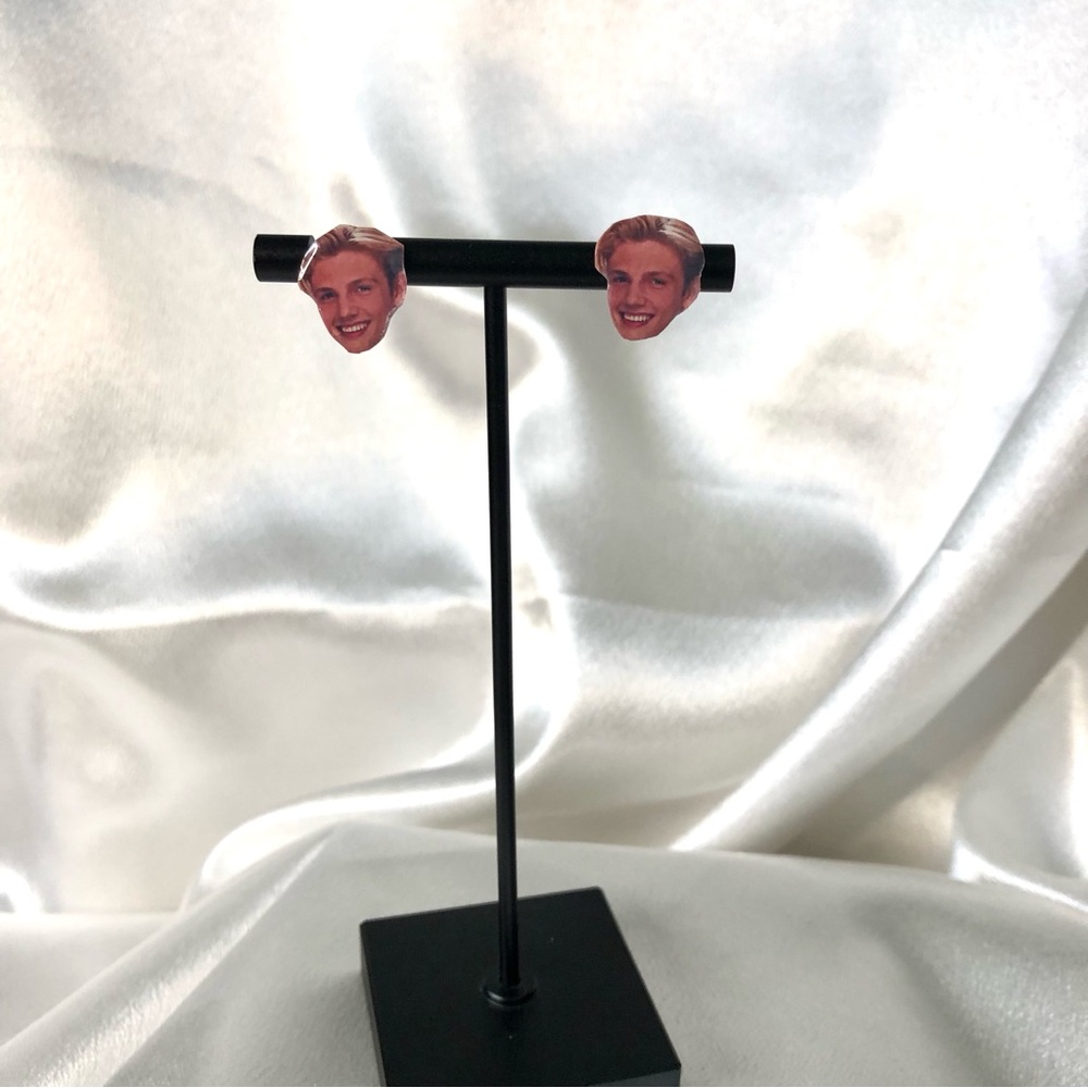 Retro Backstreet Boys stud earrings